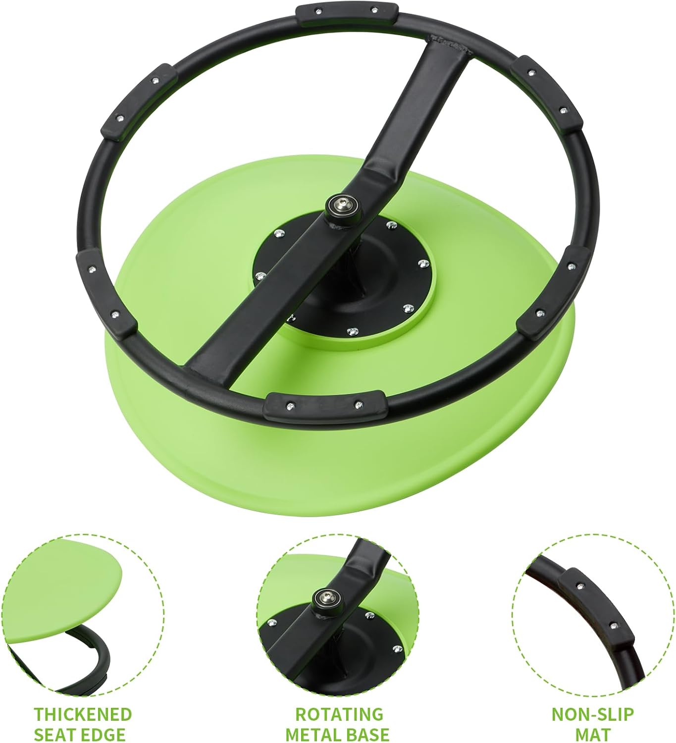 LulliSpace Green Swivel Sensory Spinning Chair