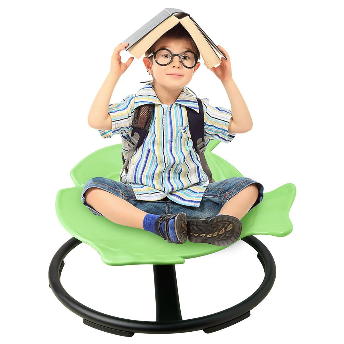 LulliSpace 4 Color Fish Shape Kids Swivel Sensory Swivel Chair